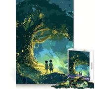 Puzzle mistico dell'albero per adolescenti, 1000 pezzi, gioco per allenare la mente, divertente e rilassante, oggetto da collezione (38x52cm)