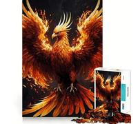 Puzzle mistico dell'uccello fenice da 1000 pezzi per adolescenti, gioco di logica e abilità, divertimento condiviso, taglio preciso, decorazione murale (38x52cm)
