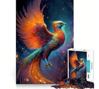 Puzzle mistico dell'uccello fenice da 1000 pezzi per adolescenti, gioco stimolante per il pensiero creativo, facile e rilassante, taglio preciso, (38x52cm)