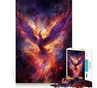 Puzzle mistico dell'uccello fenice da 1000 pezzi per adolescenti, migliora la memoria, hobby tranquillo, bordi precisi, regalo di compleanno (38x52cm)