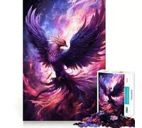 Puzzle mistico dell'uccello fenice da 1000 pezzi per adolescenti, per migliorare la memoria, senza stress, con design e assemblaggio rilassanti, regalo speciale (38x52cm)