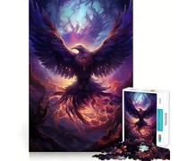 Puzzle mistico dell'uccello fenice da 1000 pezzi per adulti e ragazzi, gioco di logica, divertimento rilassante, bordi netti, regalo memorabile (38x52cm)