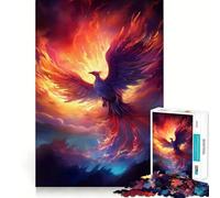 Puzzle mistico dell'uccello fenice da 1000 pezzi per adulti, gioco di logica fine, divertente e silenzioso, bordi puliti, regalo memorabile (38x52cm)