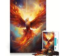 Puzzle mistico dell'uccello fenice da 1000 pezzi per adulti, gioco di logica, rilassante e divertente, da assemblare, regalo di Babbo Natale (38x52cm)