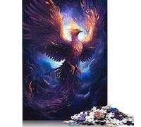Puzzle mistico dell'uccello fenice, giocattoli di decompressione, puzzle rettangolare di carta per bambini e adulti dai 12 anni in su, regali di Natale 1000 pezzi (75x50 cm)