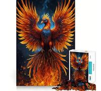 Puzzle mistico dell'uccello fenice per adulti, 1000 pezzi, gioco di logica, divertimento rilassante, bordi lisci, regalo speciale (38x26cm)