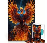 Puzzle mistico dell'uccello fenice per adulti, 1000 pezzi, gioco per esercizi mentali, relax, design, assemblaggio, (38x52cm)