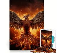 Puzzle mistico dell'uccello fenice per adulti, 1000 pezzi, Logic Boost Toy Group, Joy Premium Edge, sorpresa di compleanno (50x75cm)