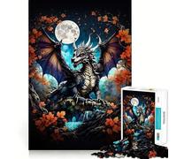 Puzzle mistico Drago da 1000 pezzi per ragazzi, per migliorare la memoria, senza stress, con design da assemblare, regalo speciale (38x52cm)