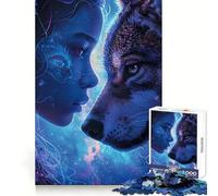 Puzzle mistico galattico con animali per adulti, 1000 pezzi, gioco di logica e rilassante, decorazione murale di alta qualità (38x26cm)