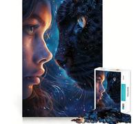 Puzzle mistico galattico con animali per adulti, 1000 pezzi, gioco di logica e rilassante, decorazione murale di alta qualità (50x75cm)