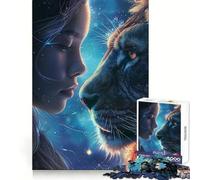 Puzzle mistico galattico con animali per adulti, 1000 pezzi, gioco di logica e rilassante, decorazione murale di alta qualità (38x52cm)