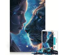 Puzzle mistico galattico da 1000 pezzi con animali, ideale per adulti e ragazzi, un rompicapo rilassante, un'attività artistica da assemblare e un regalo speciale (50x75cm)