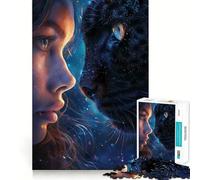 Puzzle mistico galattico da 1000 pezzi con animali, per adulti Gioco di logica fine, silenzioso e divertente, con bordi precisi Regalo memorabile (38x52cm)