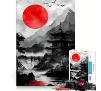 Puzzle mistico giapponese "Alba" da 1000 pezzi per adolescenti, ideale per migliorare la memoria, rilassante e divertente, con un design elegante da assemblare (50x75cm)