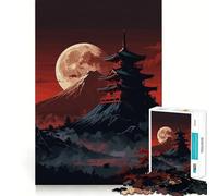 Puzzle mistico giapponese da 1000 pezzi per adulti, stimolante per la mente, ideale per momenti di relax, con bordi precisi, (50x75cm)