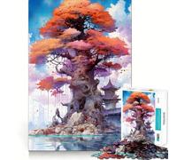Puzzle mistico "Grande Albero" da 1000 pezzi per adolescenti, ideale per rafforzare la memoria, perfetto per il tempo libero a casa, con bordi netti e un regalo prezioso (38x52cm)
