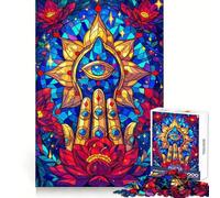 Puzzle mistico Mandala da 1000 pezzi per adulti, gioco di logica, rilassante e divertente, taglio perfetto, regalo elegante (38x26cm)
