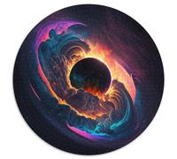 Puzzle mit 1000 Teilen, abstraktes schwarzes Loch, Puzzle für Erwachsene, perfektes Geschenk für Geburtstage, Feiertage, Weltraumparty-Dekorationen, 1000 Teile (67,5x67,5cm)