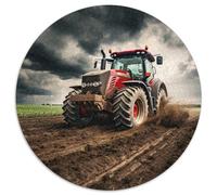 Puzzle mit 1000 Teilen, buntes Traktor-Puzzle, runde Puzzles für 1000 Teile, perfektes Weihnachtsgeschenk für Weihnachten, Halloween, Ostern, Neujahr, 1000 Teile (67,5x67,5cm)