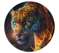 Puzzle mit 1000 Teilen, Fantasy-Leoparden-Puzzle für Erwachsene, perfektes Geschenk für Geburtstage, Feiertage, Weltraum-Party-Dekorationen, 1000 Teile (67,5x67,5cm)
