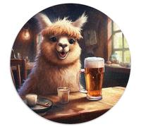 Puzzle mit 1000 Teilen für Erwachsene, Alpaka-Biertrinken-Puzzle, ideales Urlaubs- oder Geburtstagsgeschenk, Partyspiel-Spielzeug, 1000 Teile (67,5x67,5cm)