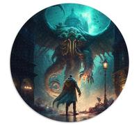 Puzzle mit 1000 Teilen für Erwachsene, Cthulhu-Mythos-Puzzle, ideales Weihnachts- oder Geburtstagsgeschenk, Partyspiel-Spielzeug, 1000 Teile (67,5x67,5cm)