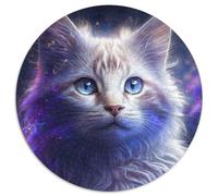 Puzzle mit 1000 Teilen für Erwachsene, Fantasie-Katze, Kartonpuzzle, perfekt für Familienspaß an Geburtstagen, Weihnachten, 1000 Stück (67,5x67,5cm)