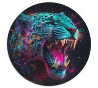 Puzzle mit 1000 Teilen für Erwachsene, Fantasie-Leopard, Kartonpuzzle, perfekt für Familienspaß an Geburtstagen, Weihnachten, 1000 Stück (67,5x67,5cm)