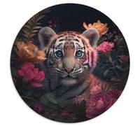 Puzzle mit 1000 Teilen für Erwachsene, Fantasy-Tiger, Kartonpuzzle, perfekt für Familienspaß an Geburtstagen, Weihnachten, 1000 Teile (67,5x67,5cm)