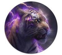 Puzzle mit 1000 Teilen für Erwachsene, Fantasy-Tiger-Puzzle, ideales Urlaubs- oder Geburtstagsgeschenk, Partyspiel-Spielzeug, 1000 Teile (67,5x67,5cm)