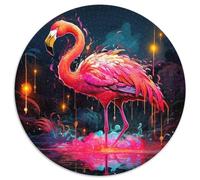 Puzzle mit 1000 Teilen für Erwachsene, farbenfrohes Flamingo-Kunst-Puzzle für Erwachsene, Denksportaufgabe, Spiel für Erwachsene, interaktive Familienaktivität, 1000 Teile (67,5x67,5cm)