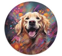 Puzzle mit 1000 Teilen für Erwachsene, Golden Retriever, Papppuzzle, perfekt für Familienspaß an Geburtstagen, Weihnachten, 1000 Teile (67,5x67,5cm)