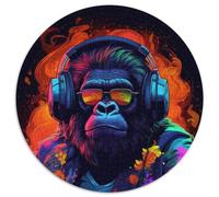 Puzzle mit 1000 Teilen für Erwachsene, Gorilla-Hop-Puzzle für Erwachsene, Denksportaufgabe, Spiel für Erwachsene, interaktive Familienaktivität, 1000 Teile (67,5x67,5cm)