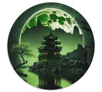 Puzzle mit 1000 Teilen für Erwachsene, Green Moon Puzzle für Erwachsene, Denksportaufgabe, Spiel für Erwachsene, interaktive Familienaktivität, 1000 Teile (67,5x67,5cm)