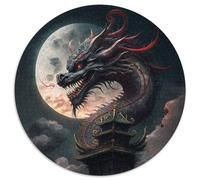 Puzzle mit 1000 Teilen für Erwachsene, Papierpuzzle mit antikem chinesischen Drachen, ein tolles Geschenk für Familienspaß, 1000 Teile (67,5x67,5cm)