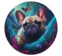 Puzzle mit 1000 Teilen für Erwachsene, schöne französische Bulldogge, ideales Urlaubs- oder Geburtstagsgeschenk, Partyspiel-Spielzeug, 1000 Teile (67,5x67,5cm)