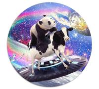 Puzzle mit 1000 Teilen für Erwachsene, süßes, lustiges Panda-Kuh-Puzzle für Erwachsene, Denksportaufgabe, Spiel für Erwachsene, interaktive Familienaktivität, 1000 Teile (67,5x67,5cm)