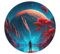 Puzzle mit 1000 Teilen für Erwachsene, Universum, Planet, runde Puzzles für 1000-teilige Familienspieleabende, Heimdekoration und Gehirntrainingsgeschenk, 1000 Teile (67,5x67,5cm)