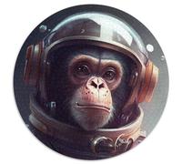 Puzzle mit 1000 Teilen für Erwachsene, Weltraum-Astronauten-Affe, schwierige Puzzles für Erwachsene, Familieninteraktion und lustiges Geschenk, lebendiges abstraktes Design, 1000 Teile (67,5x67,5cm)