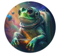 Puzzle mit 1000 Teilen für Erwachsene, Weltraum-Astronauten-Frosch-Puzzle, ideales Urlaubs- oder Geburtstagsgeschenk, Partyspiel-Spielzeug, 1000 Teile (67,5x67,5cm)