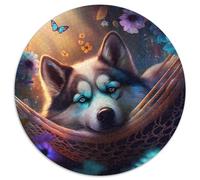 Puzzle mit 1000 Teilen für Erwachsene, wunderschöne Husky-Puzzles, ideales Urlaubs- oder Geburtstagsgeschenk, Partyspiel-Spielzeug, 1000 Teile (67,5x67,5cm)