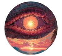 Puzzle mit 1000 Teilen, Im Auge des Drachen, rundes Puzzle für Erwachsene, 1000 Teile, perfekt für Teenager und Sammler, ideale Heimdekoration und Reisegeschenk, 1000 Teile (67,5x67,5cm)
