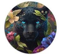 Puzzle mit 1000 Teilen, Schwarzer Leopard, Puzzle für Erwachsene, perfektes Geschenk für Geburtstage, Feiertage, Weltraumparty-Dekorationen, 1000 Teile (67,5x67,5cm)