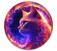 Puzzle mit 1000 Teilen,Spiral-Katzennebel,rund,Puzzle mit 1000 Teilen für Erwachsene,zum Entspannen und Herausfordern,farbenfrohe Kunst zur Heimdekoration,ideales Geschenk für Freunde,(67,5x67,5cm)