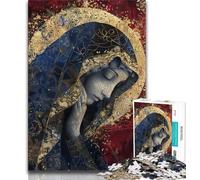 Puzzle mit 1000 Teilen zum Thema Jungfrau Maria für Erwachsene und Jugendliche Hilft dem Gehirn, süchtig machendes Spielzeug zur Förderung der Geduld Tolles Geschenk, 38x26cm
