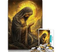 Puzzle mit der Jungfrau Maria für Erwachsene und Jugendliche, 1000 Teile, hilft dem Gehirn, süchtig machendes Spielzeug zu trainieren, um Geduld zu fördern, Eltern-Kind-Interaktion, 38x26cm