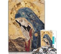 Puzzle mit der Jungfrau Maria für Erwachsene und Teenager, Puzzle, dekomprimierendes intellektuelles Lernspielzeug, Wichtelgeschenke, 38x26cm