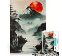 Puzzle "Montagna della Luna Rossa" per adulti, 1000 pezzi, gioco di logica e rilassamento, taglio preciso, piacevole sorpresa (38x52cm)