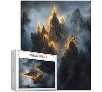 Puzzle Montagna Puzzle 5000 Pezzi Arte per Adulti e Bambini, Paesaggio Puzzle Giochi Rilassamento e Intelligence, Jigsaw Adulti DIY Classici legno Gioco, Idea Regalo, Decorazione la Casa D-890